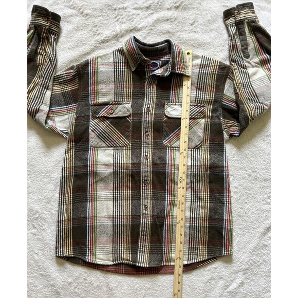Vintage Williams Bay Heavyweight Flannel Shirt Men's Size Large - Picture 6 of 8